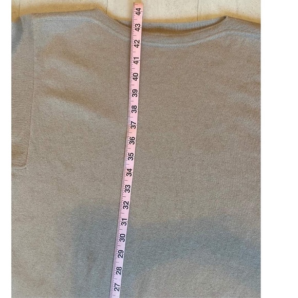 Cashmere Midi Dress Beige Cream Neutral Size M - Picture 4 of 9